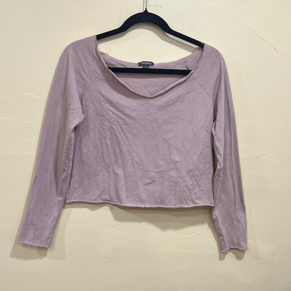 Wild Fable Light Purple Long Sleeve Top XL